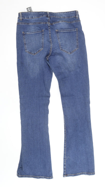 Primark Women's Blue Bootcut High Waist Stretch Denim Jeans Size 16