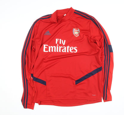 Adidas Men’s Red Arsenal Long Sleeve Football Training Top XL