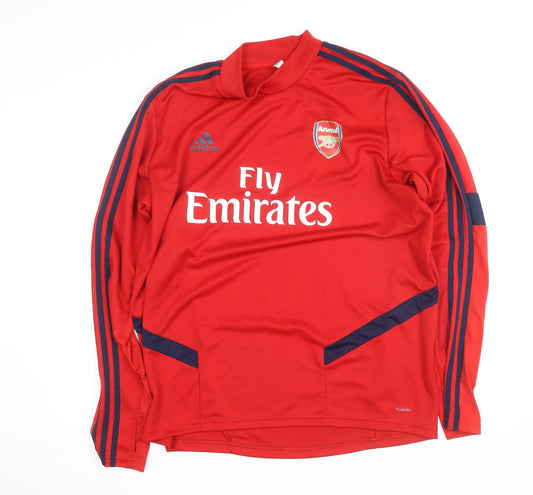 Adidas Men’s Red Arsenal Long Sleeve Football Training Top XL