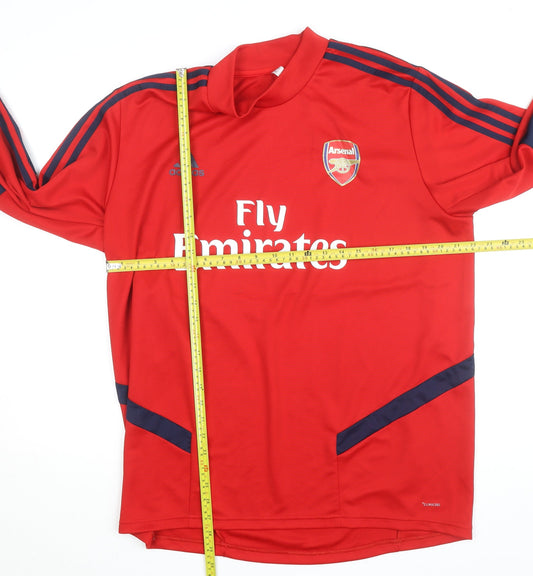 Adidas Men’s Red Arsenal Long Sleeve Football Training Top XL