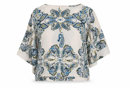 Dorothy Perkins Women’s Multicoloured Paisley Chiffon Tunic Blouse Size 12