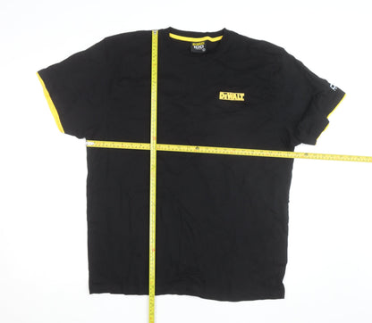 DeWalt Men's Black XL 100 Years Logo Crew Neck Cotton T-Shirt