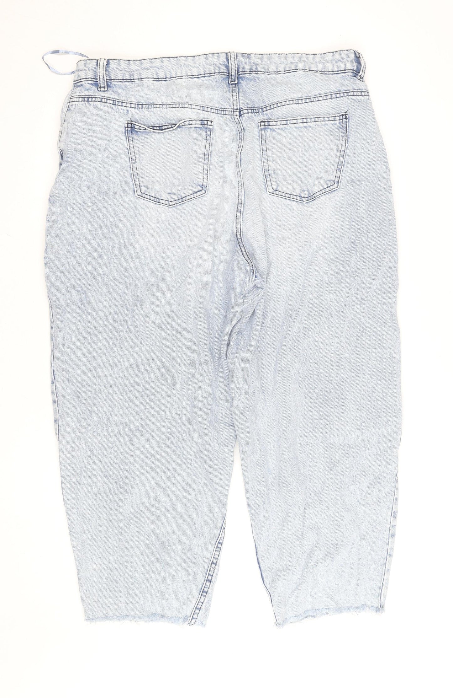 Savida Women’s Light Blue Mom Jeans Size 18 Relaxed Fit Denim
