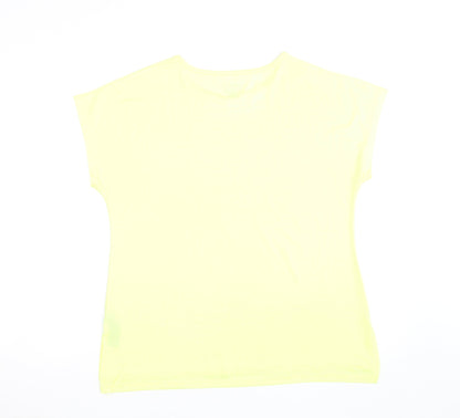Dunnes Stores Women Yellow Performance T-Shirt M Moisture Wicking