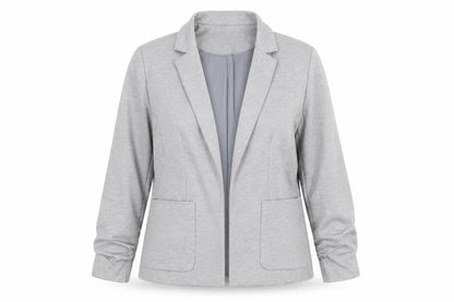 Miss Selfridge Women's Grey Size 14 Tailored Jersey Blazer