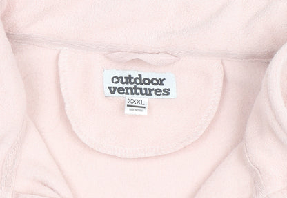 Outdoor Ventures Women’s Pink 3XL Fleece Full Zip Jacket