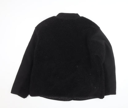 ASOS DESIGN Men's Black Faux Fur Bomber Jacket Size S