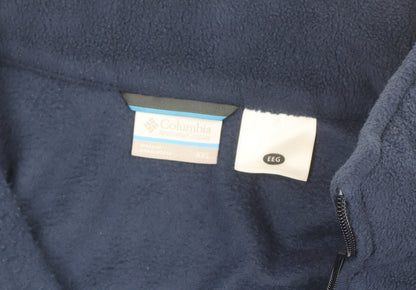 Columbia Men's Blue 2XL Fleece Full Zip Basic Jacket