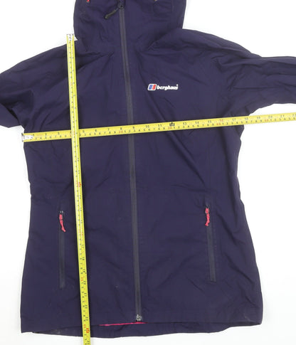 Berghaus Women Purple Waterproof Hooded Outdoor Jacket UK 10