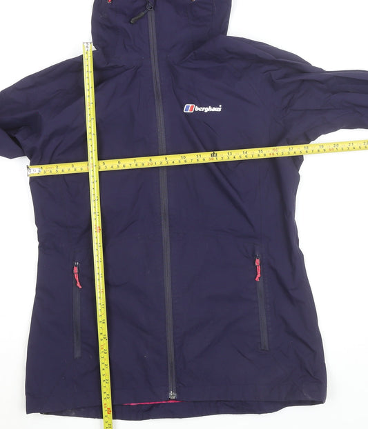 Berghaus Women Purple Waterproof Hooded Outdoor Jacket UK 10