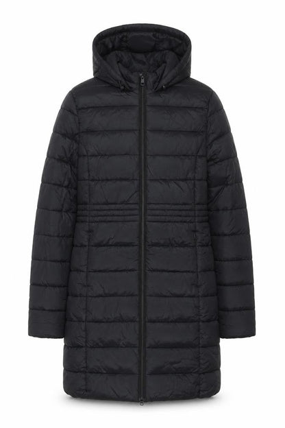 Primark Women’s Black XS Long Hooded Puffer Coat