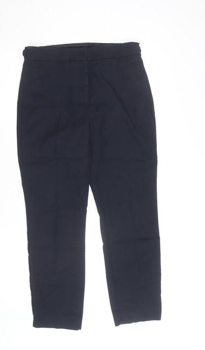 ZARA Women's Black Slim Fit Stretch Trousers Size 14