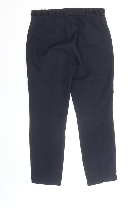 ZARA Women's Black Slim Fit Stretch Trousers Size 14