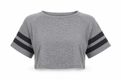 H&M Divided Women’s Grey Cropped Jersey T-Shirt Size S