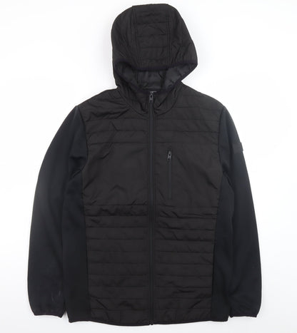 Jack & Jones Men's Black M Hooded Puffer Jacket