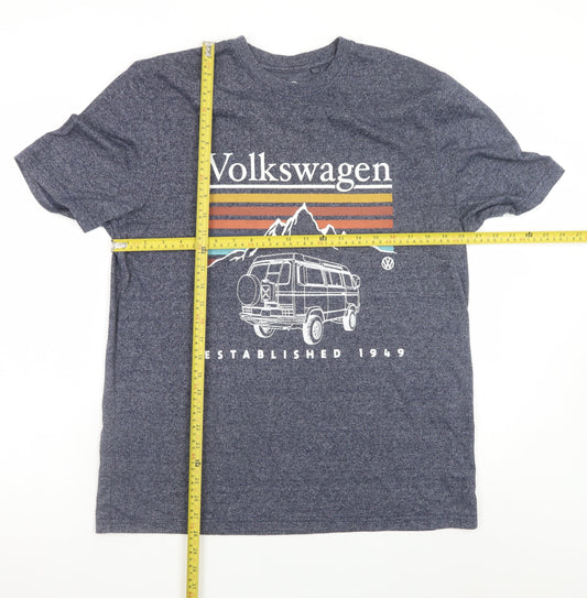 Volkswagen Men's Blue Graphic Short Sleeve T-Shirt Size L