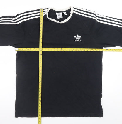 Adidas Men's Black Long Sleeve Sports T-Shirt XL