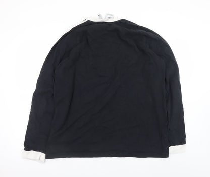 Adidas Men's Black Long Sleeve Sports T-Shirt XL