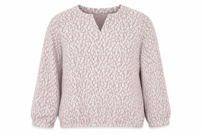 Bonmarché Women Pink Animal Print Knit Blouse Size 16