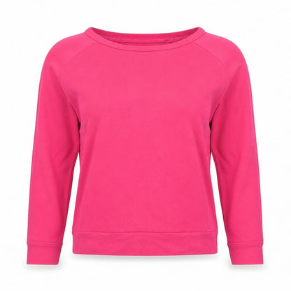 Hush Womens Pink Long Sleeve Cotton Basic T-Shirt Size S