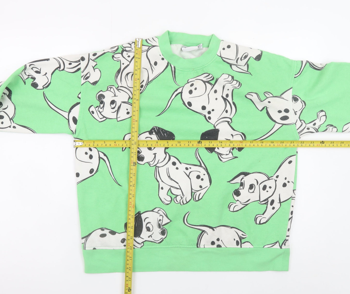 Disney Womens Green 101 Dalmatians Sweatshirt Size S 10/12