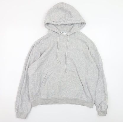 Weekday Mens Grey Pullover Hoodie Size S Regular Fit Long Sleeve