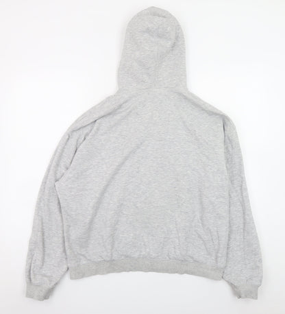 Weekday Mens Grey Pullover Hoodie Size S Regular Fit Long Sleeve