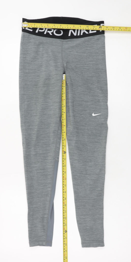 Nike Pro Men's Grey Compression Leggings M Dri-FIT Activewear