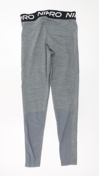 Nike Pro Men's Grey Compression Leggings M Dri-FIT Activewear