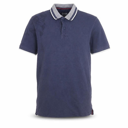 Next Men's Blue Cotton Short Sleeve Polo Shirt Size S