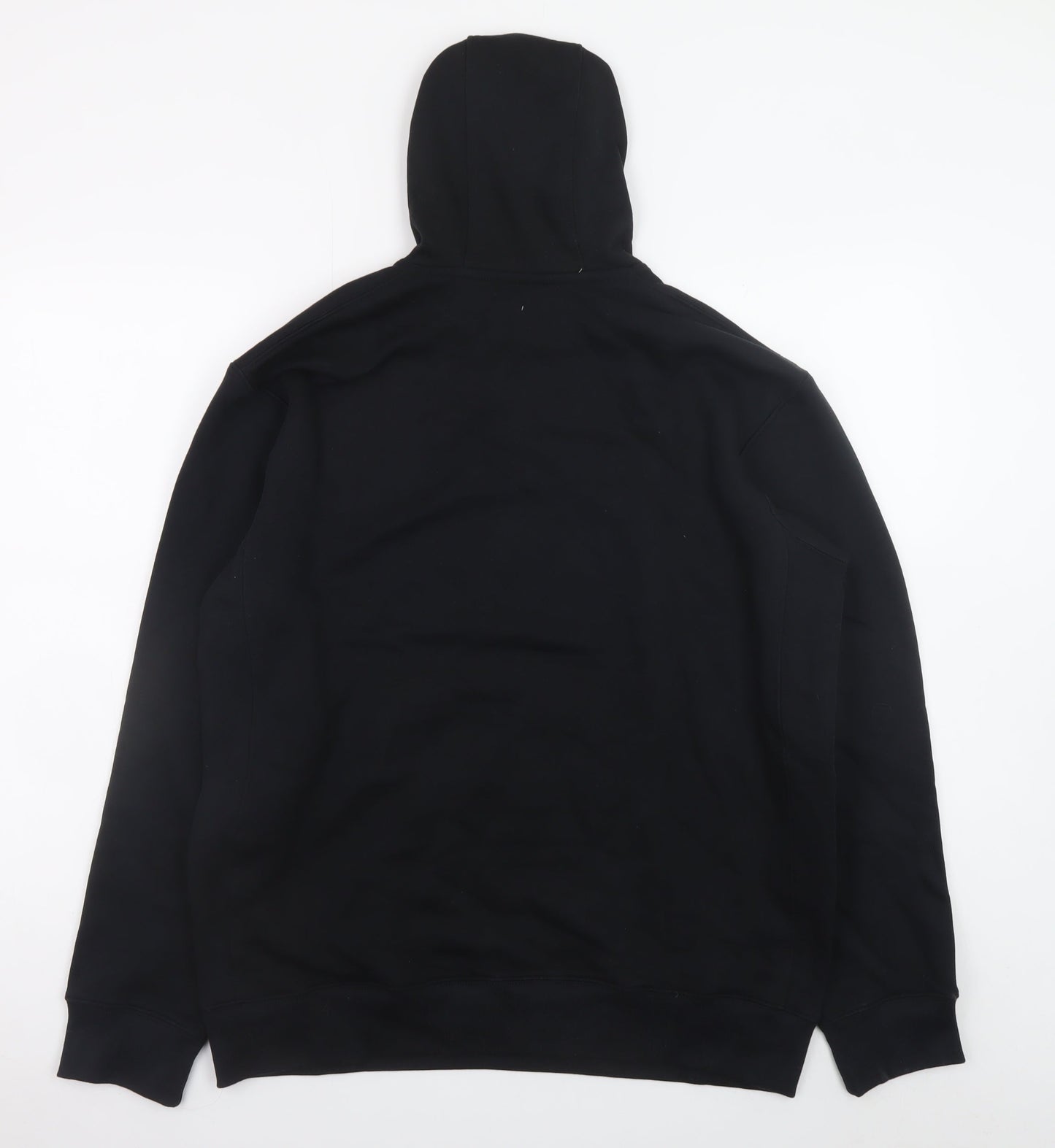Nike Men's Black Pullover Hoodie L Regular Fit Fleece Sweatshirt