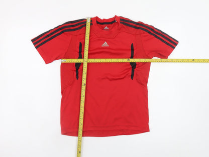 Adidas Boys Red Climalite Short Sleeve Sports T-Shirt 11-12 Years