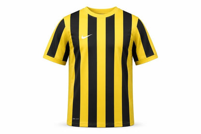 Nike Boys Yellow Black Dri-Fit Striped Sports T-Shirt 10-12 Years