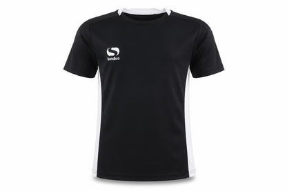 Sondico Boys Black Sports T-Shirt 9-10 Years Short Sleeve Polyester