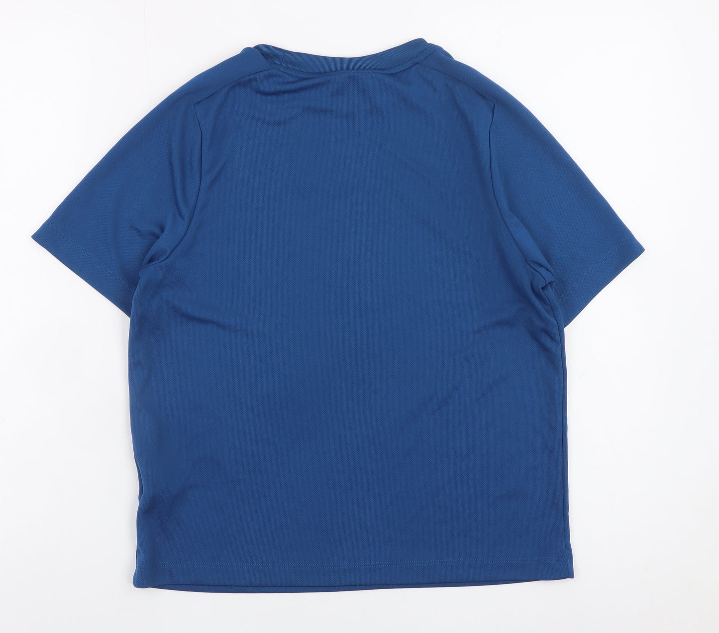 Nike Boys Blue Dri-Fit Short Sleeve T-Shirt Size 147-158cm Polyester Sportswear