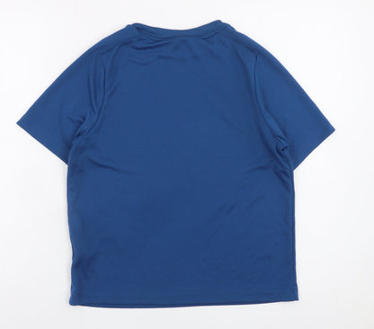 Nike Boys Blue Dri-Fit Short Sleeve T-Shirt Size 147-158cm Polyester Sportswear