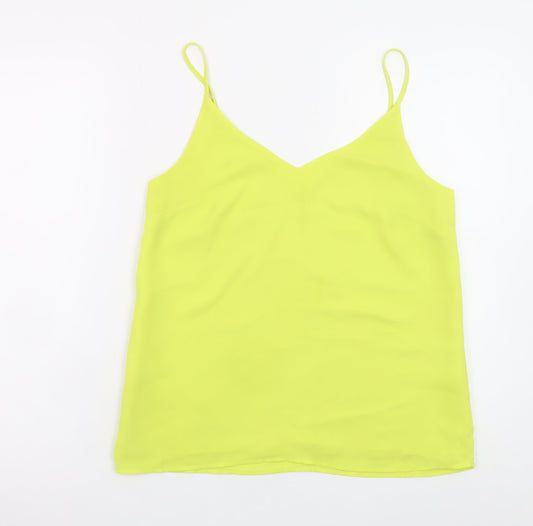 Oasis Womens Yellow V-Neck Camisole Tank Top Size 10