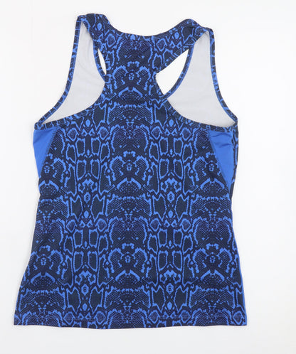 Crivit Women's Blue Snake Print Tank Top Size S 10/12 Polyester Blend