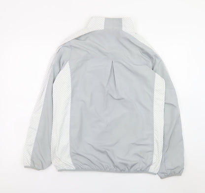 Pádras Harrington Men's Grey Full Zip Lightweight Windbreaker Jacket Size M