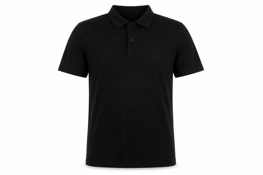 M.I.D.A. Men’s Black Cotton Polo Shirt Size L Casual Classic