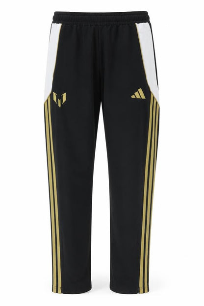 Adidas Teens Black Jogger Trousers 12 Plus with Gold Stripes