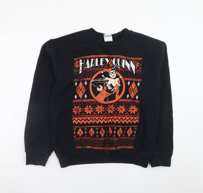 DC Comics Originals Women Black Harley Quinn Sweatshirt Small