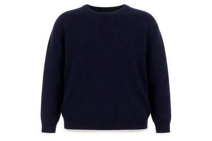First Avenue Classics Women's Blue Wool Crew Neck Jumper Size 14
