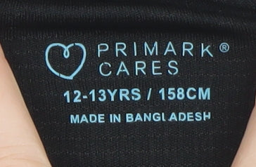 Primark Teens Black Short Sleeve Active T-Shirt 158cm