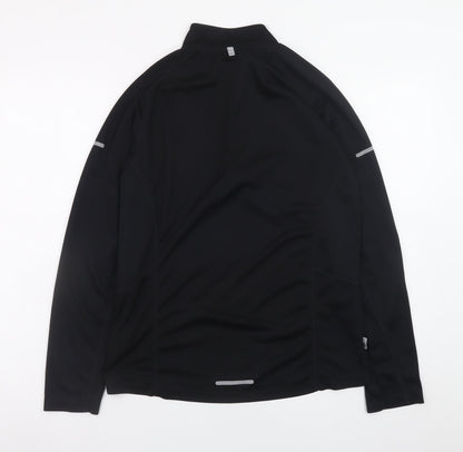 Karrimor Men's Black Small Running 1/2 Zip Track Jacket