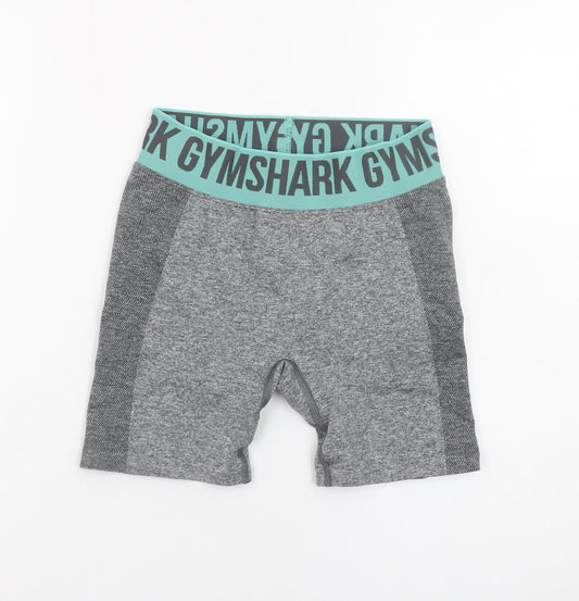 Gymshark Womens Grey Biker Activewear Shorts Size S