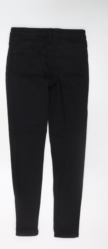 Esmara Women’s Black Super Skinny Jeans Size 12 Mid Rise Ankle Zip