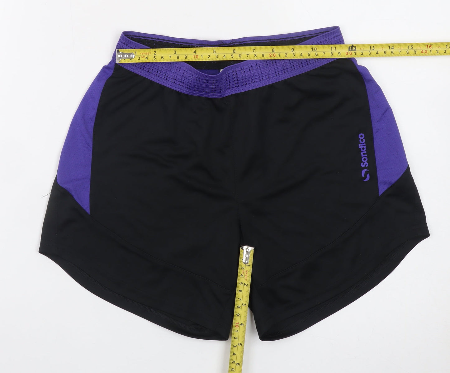 Sondico Women's Black Purple Size 8 Athletic Sports Shorts