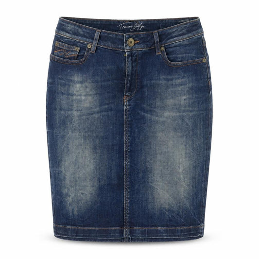 Tommy Hilfiger Womens Blue Denim Knee Length Pencil Skirt Size 8