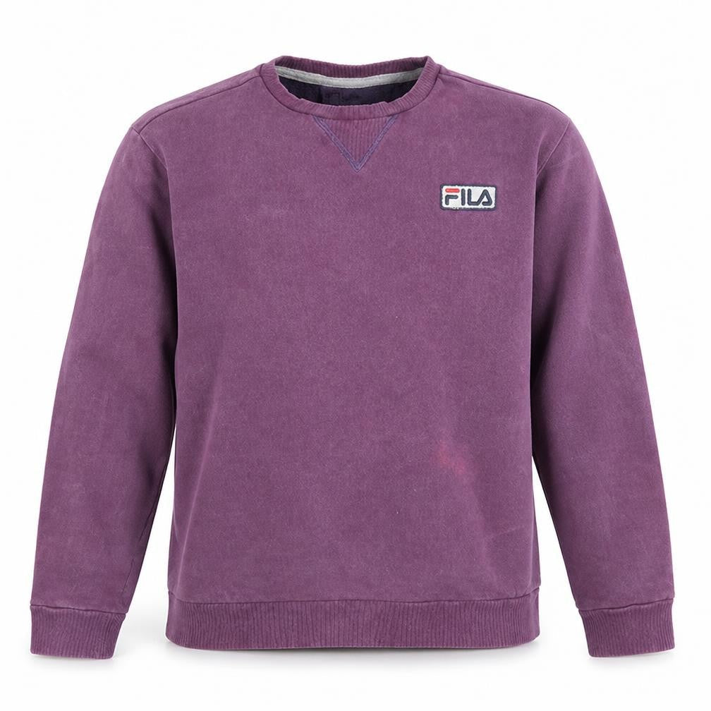 Fila Men's Purple Crew Neck Pullover Sweatshirt Size S